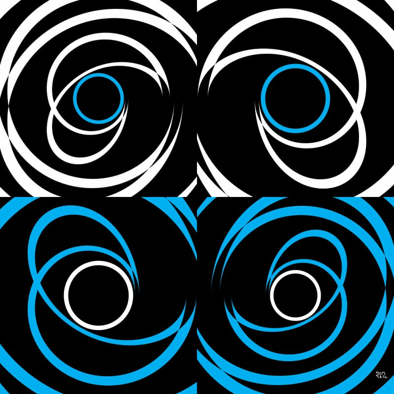 GEO ESPIRAL AZUL BRANCO
