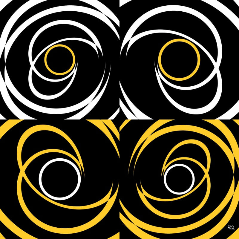 GEO ESPIRAL YELLOW WHITE