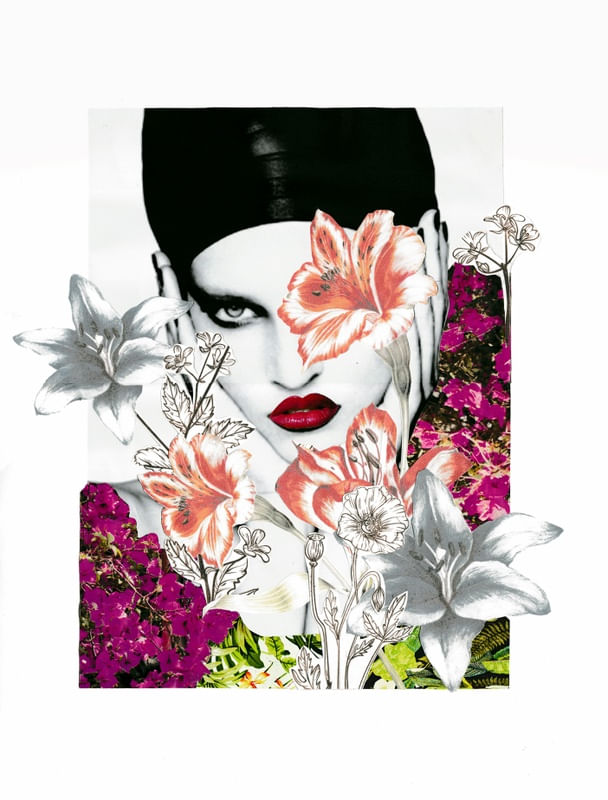 FEMME AVEC DES FLEURS
