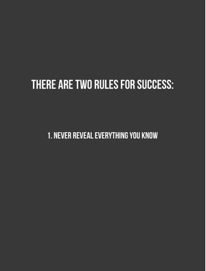 RULES TO SUCCESS