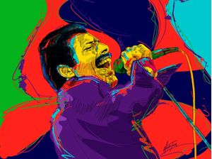 FREDY MERCURY COLOR RED