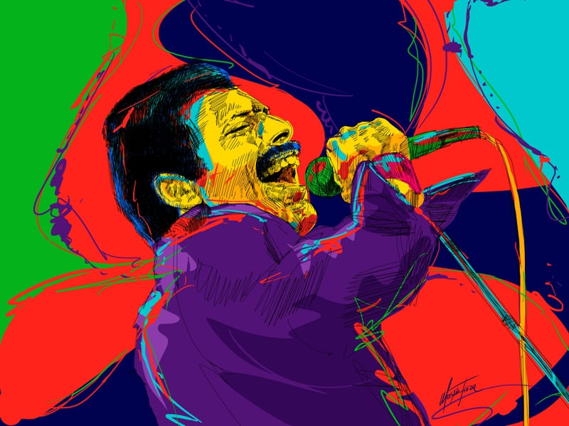 FREDY MERCURY COLOR RED