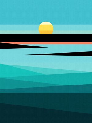 PRAIA AO PÔR DO SOL IV