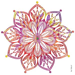 COLOR CRYSTAL MANDALA