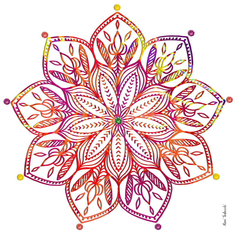COLOR CRYSTAL MANDALA