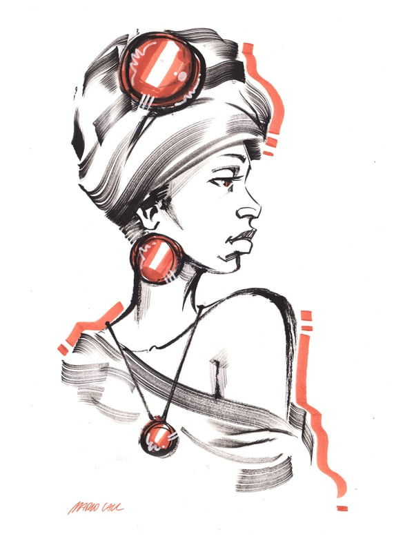 MULHER DE TURBANTE