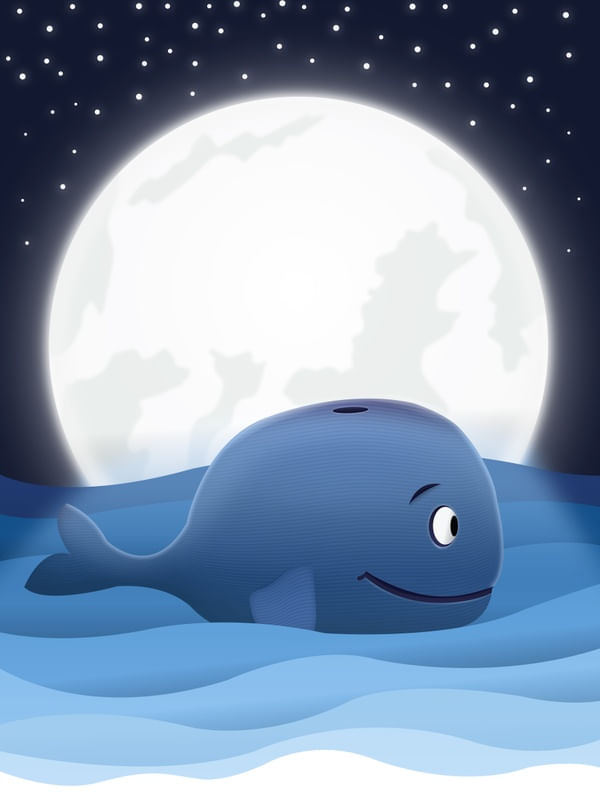 PEQUENA BALEIA E A LUA