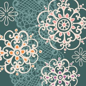 FLORAL RENDA VERDE
