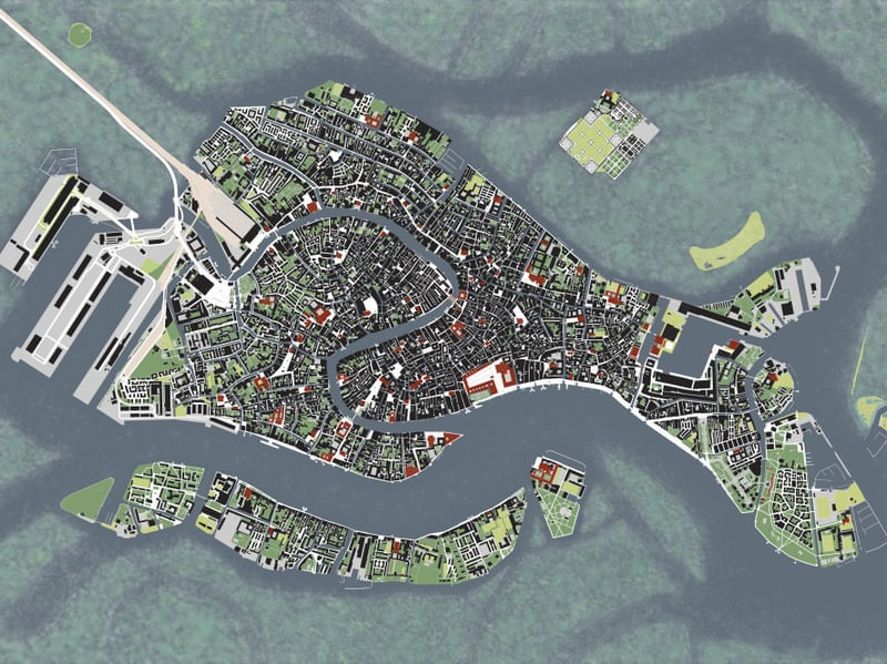 VENEZA MAPA GRAVURA