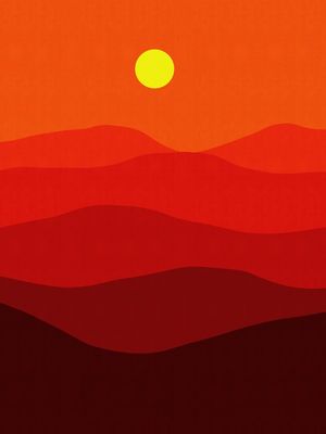 MONTANHA AO PÔR DO SOL IV