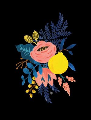 BUQUÊ FLORAL AZUL