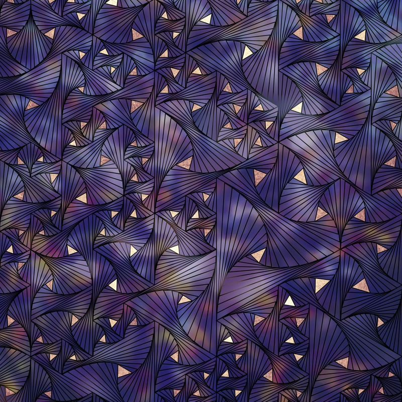 ULTRAVIOLET AND GOLD MESH