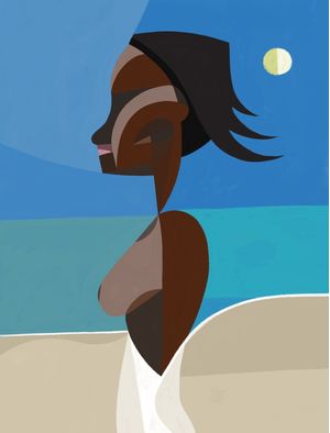 NEGRA NA PRAIA
