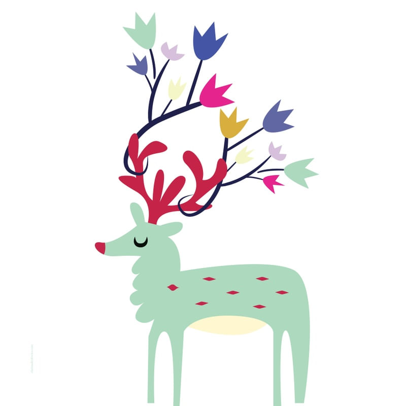 SAFARI FLORAL - DEER