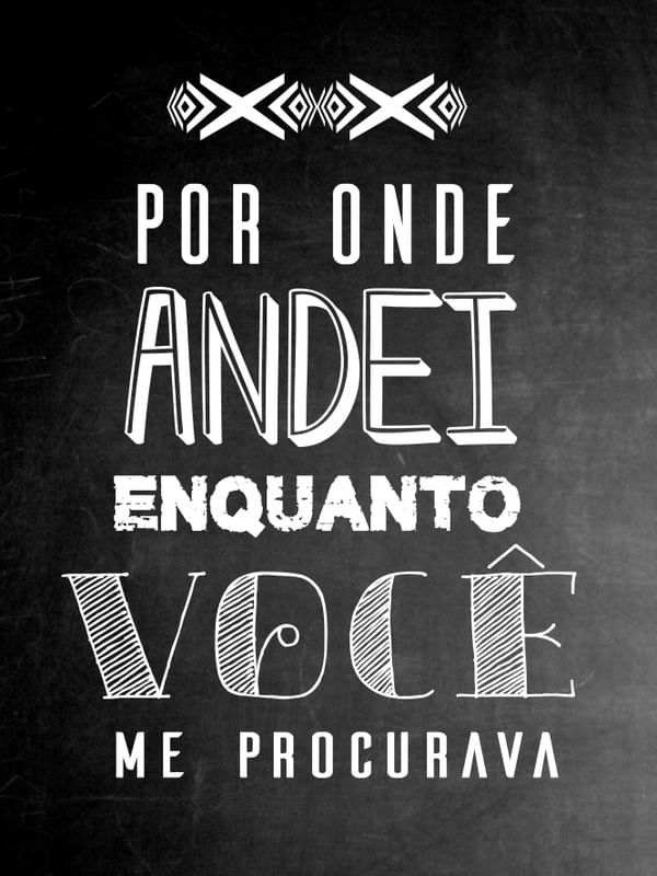 POR ONDE ANDEI