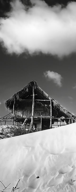 CHALÉ PARADISÍACO EM PRETO E BRANCO - FOTO 02 DE 03