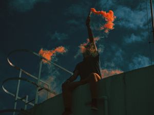 ORANGE AND TEAL