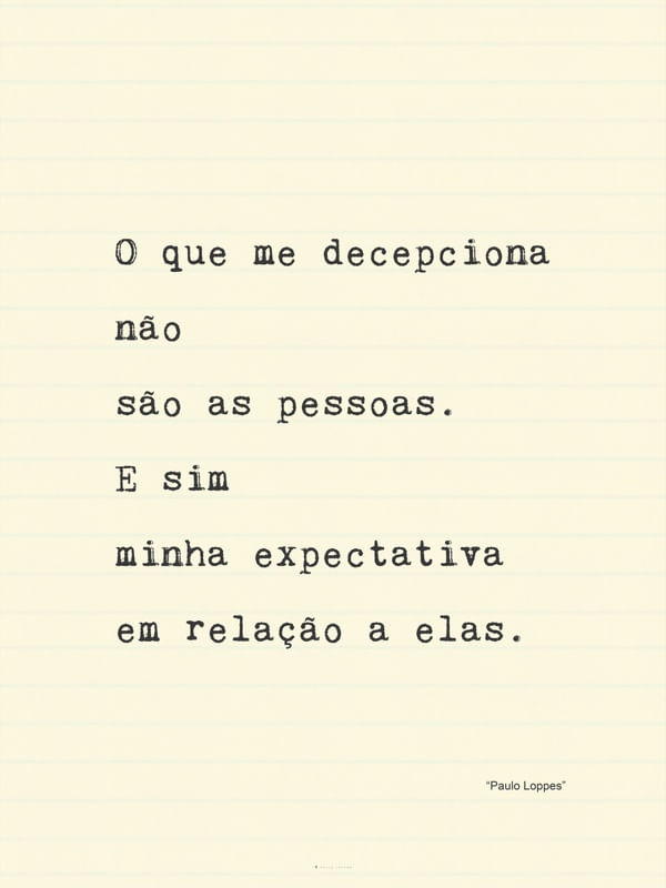 MINHA DECEPÇÃO