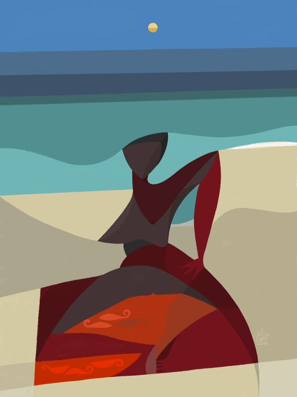 NEGRA DE CANGA NA PRAIA