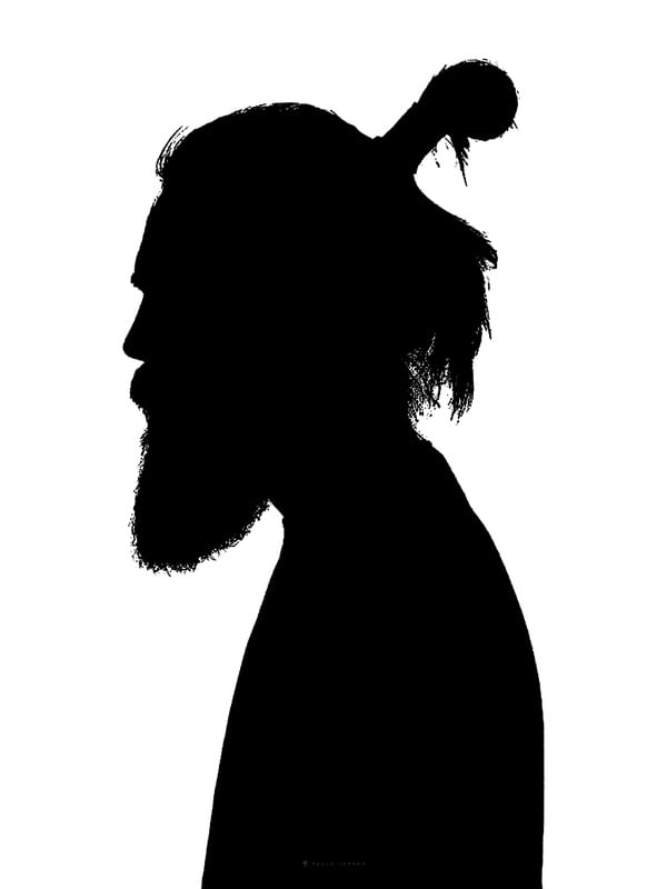 BARBA EM PRETO E BRANCO
