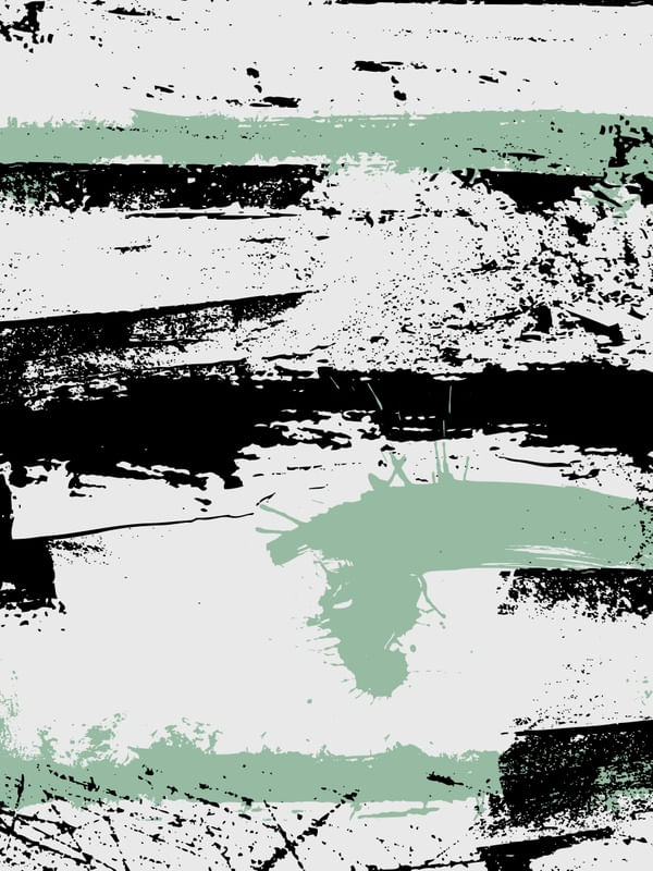 PINCELADA ABSTRATO VERDE E PRETO II