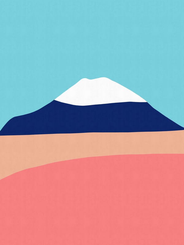 MONTANHA AZUL E ROSA