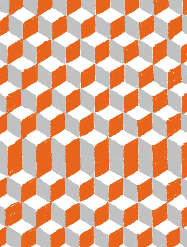 PADRÃO EM GIZ LARANJA