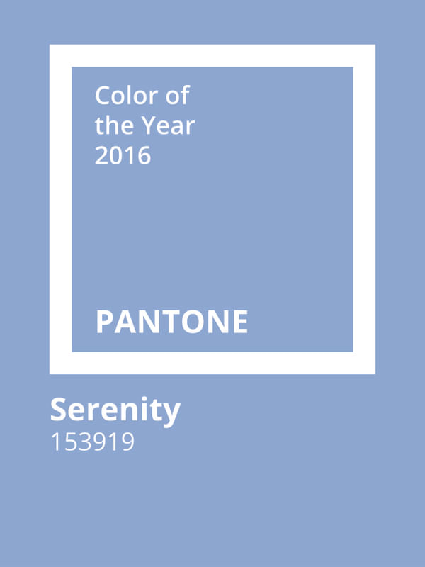 PANTONE 2016 - SERENITY