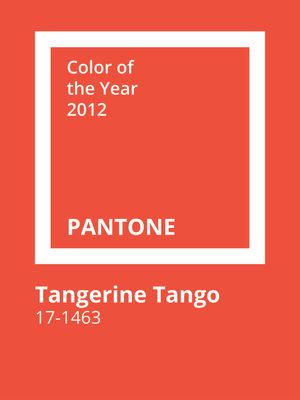 PANTONE 2012 - TANGERINE TANGO