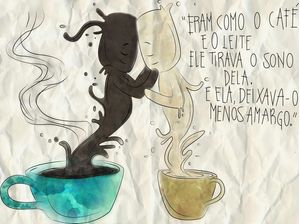 CASAL CAFÉ COM LEITE