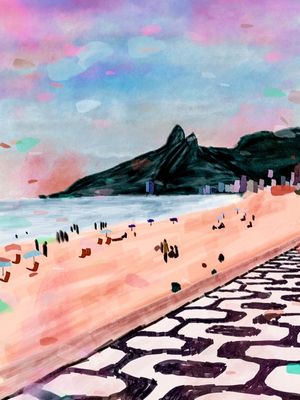 RIO WATERCOLORS - IPANEMA