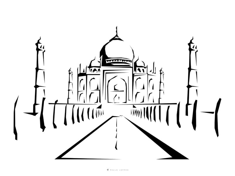 TAJ MAHAL EM TRAÇOS