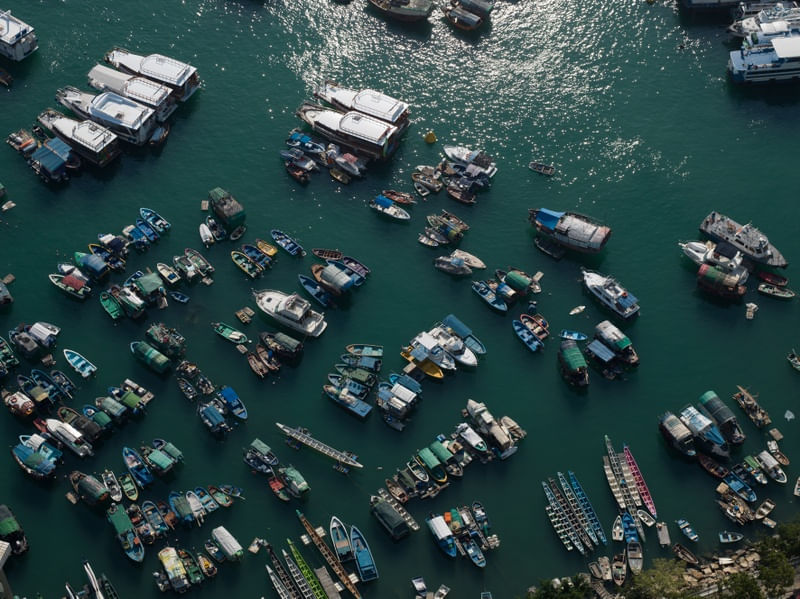 BARCOS, BARQUINHOS E CANOAS EM HONG KONG