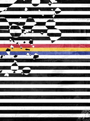 GEOMETRIC PRIMARY COLORS ILLUSION