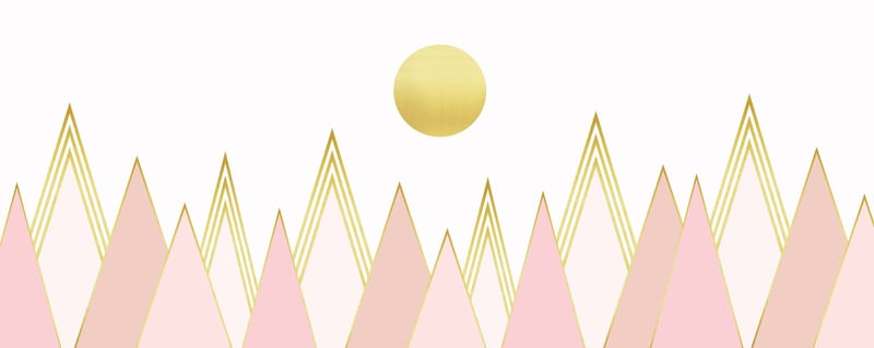 MONTANHA DOURADA E ROSA I