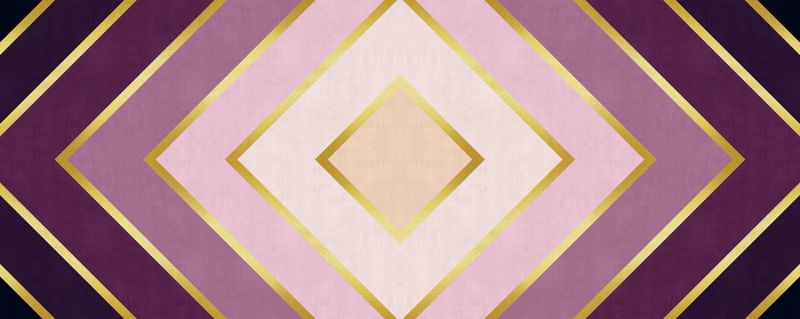 CHEVRON DOURADO E ROXO