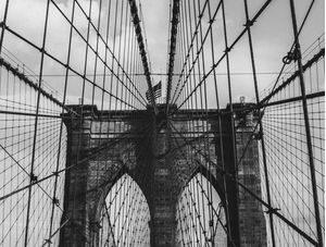 PONTE DO BROOKLYN EM PRETO E BRANCO