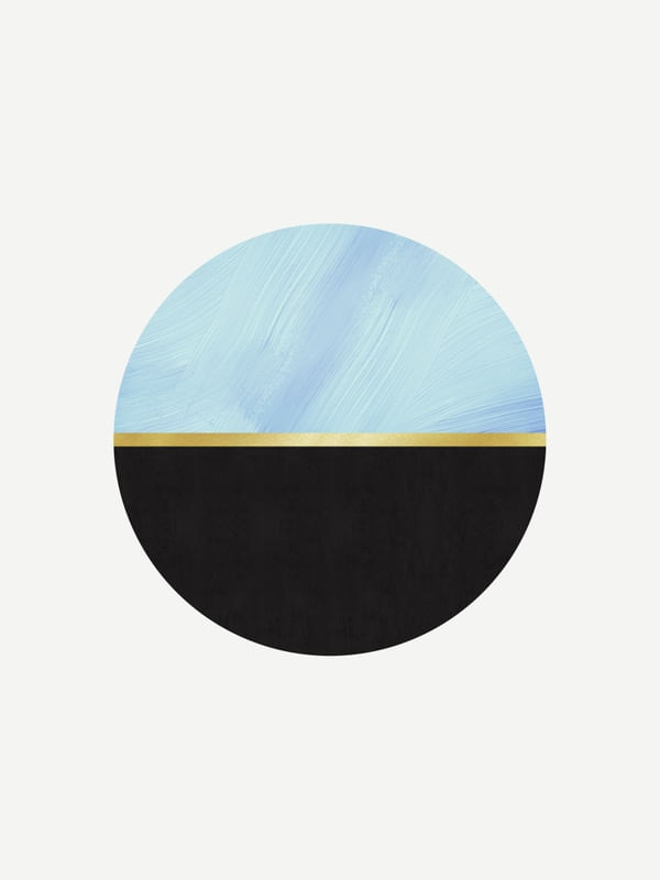 AZUL E DOURADO MINIMALISTA