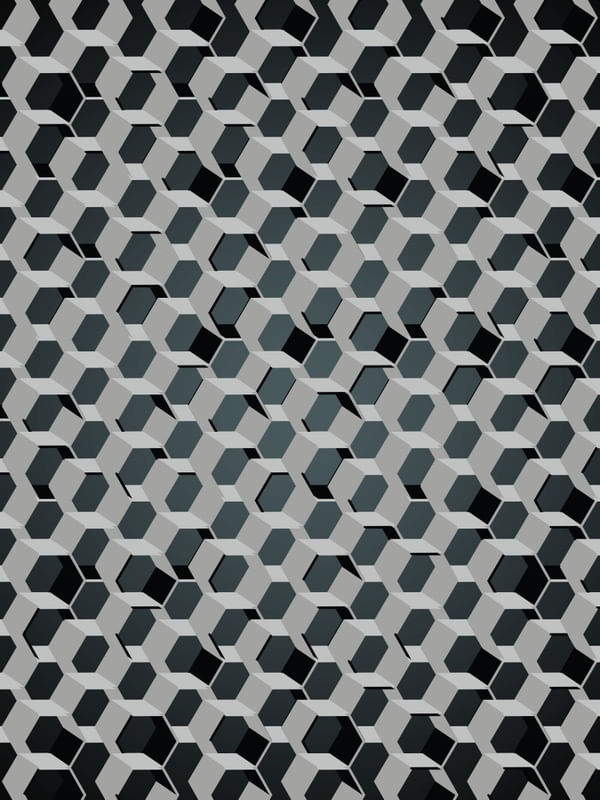 3D FUTURISTIC HONEYCOMB BG II