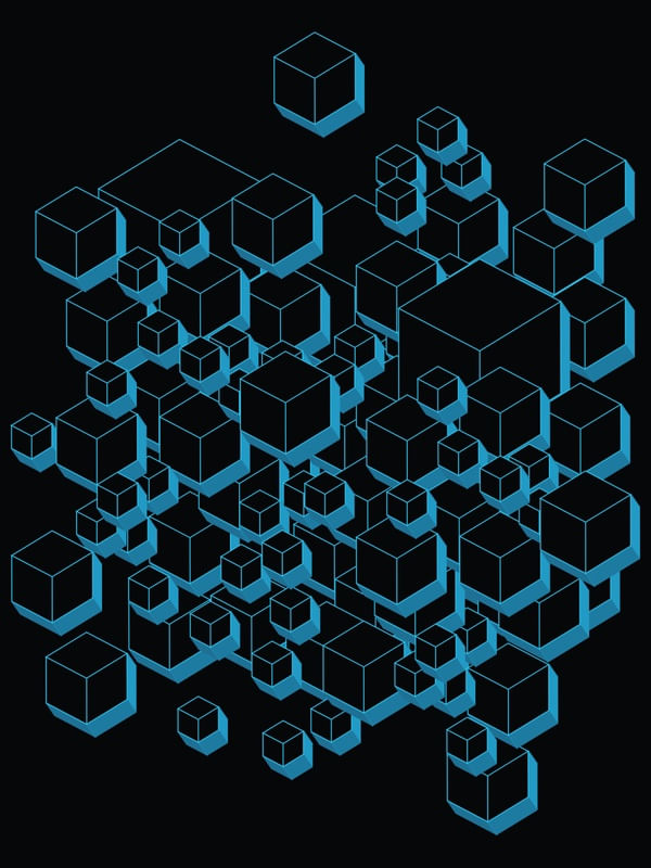 3D FUTURISTIC CUBES IV