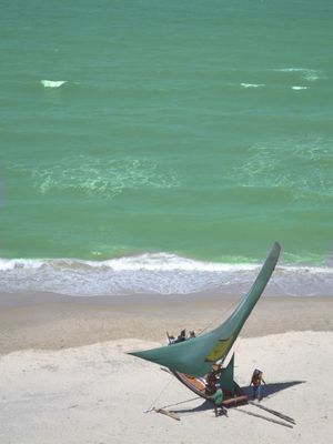 RAFT ON THE BEACH