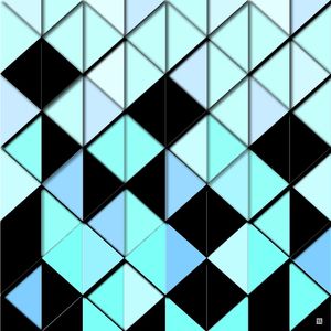 BALON BLUE GEOMETRIC
