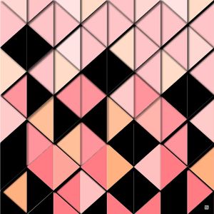 BALON ROSE GEOMETRIC