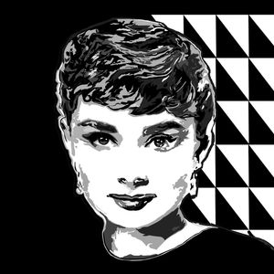AUDREY IN BLACK