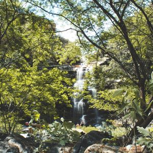 CACHOEIRA ATRÁS DAS ÁRVORES