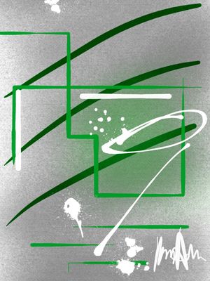 GREEN AND WHITE
