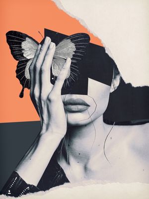 COLLAGE ART / BUTTERFLY