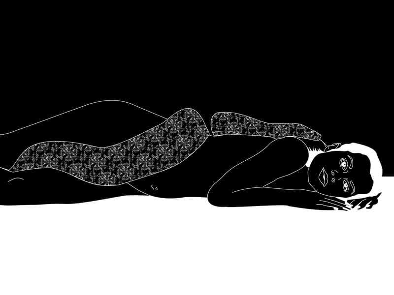 A DAMA E A SERPENTE NOITE