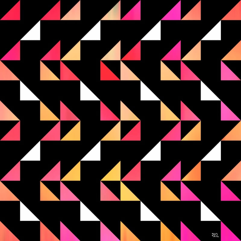 GEO ZIGZAG BLACK COLORS