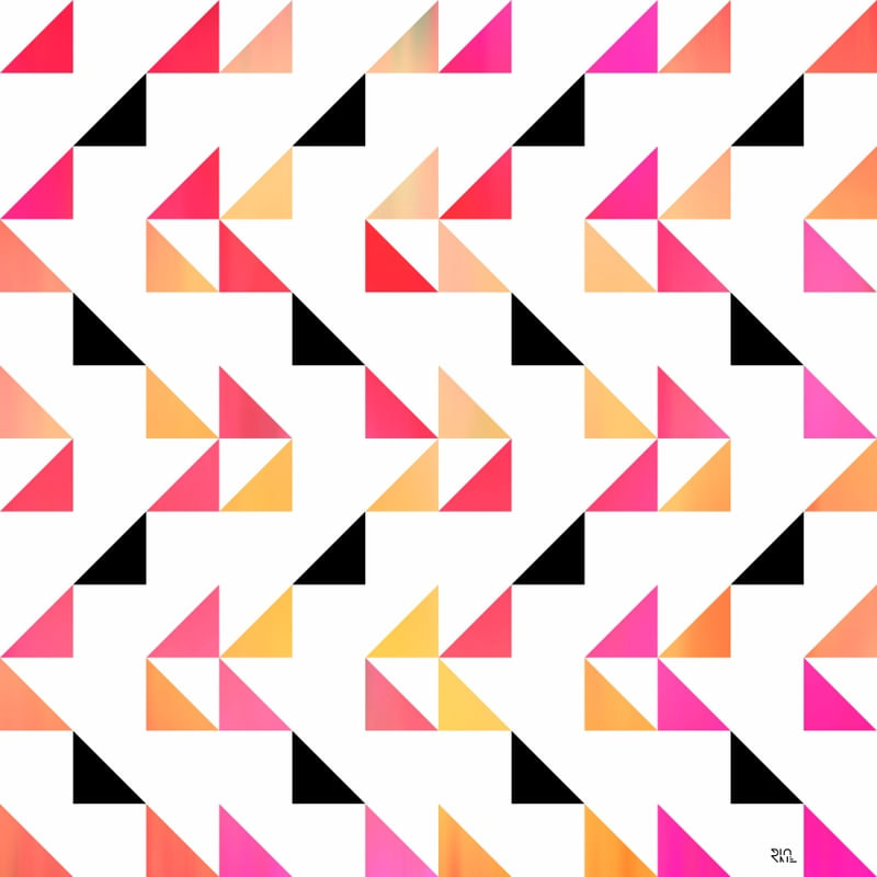 GEO ZIGZAG WHITE COLORS